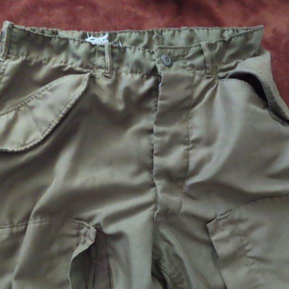 US Military Trousers Hot Weather Fire Resistant Nylon OG 106 Size Medium Long - Picture 3 of 8